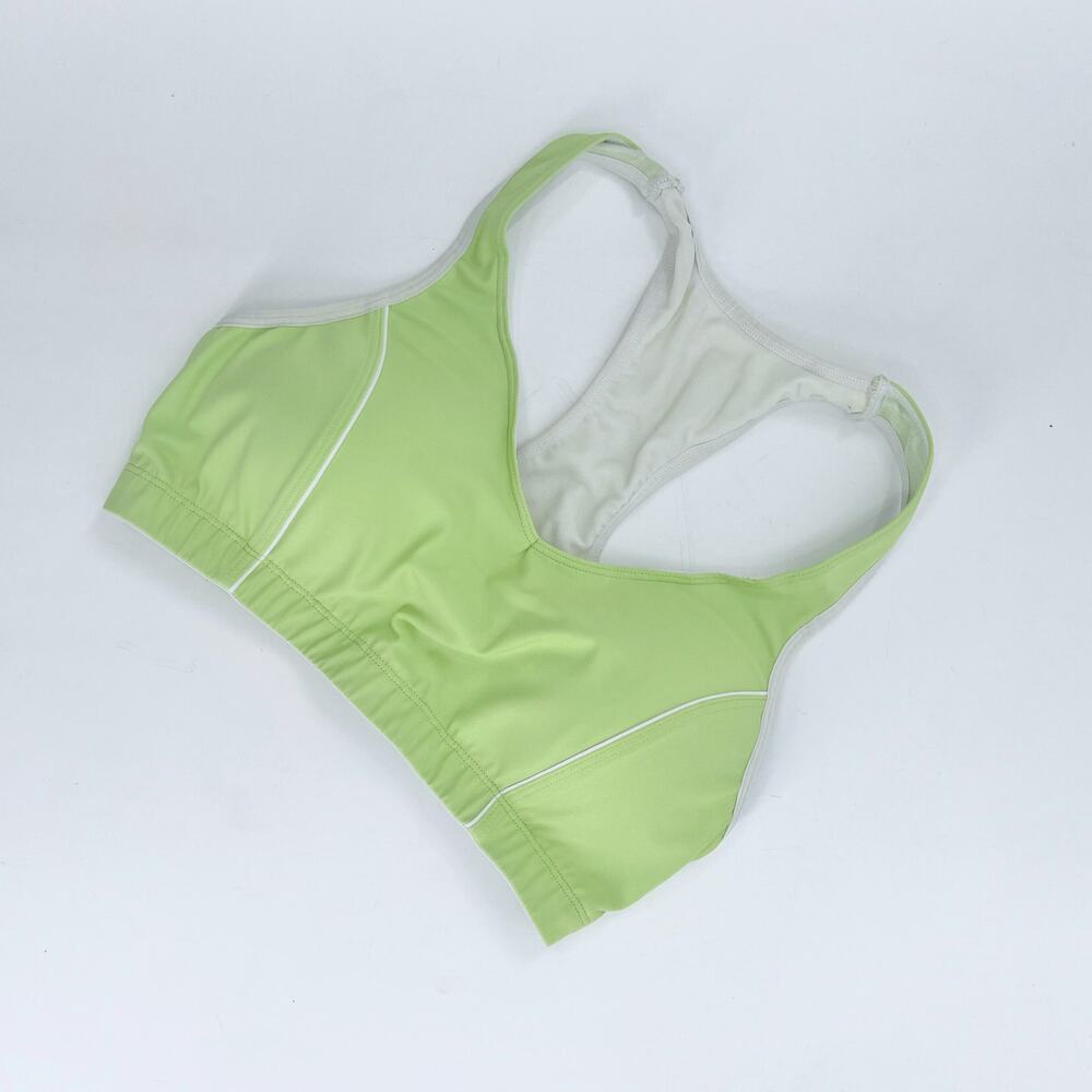 Moving Comfort Light Green Racerback Cut Out Sports Bra Suze Small